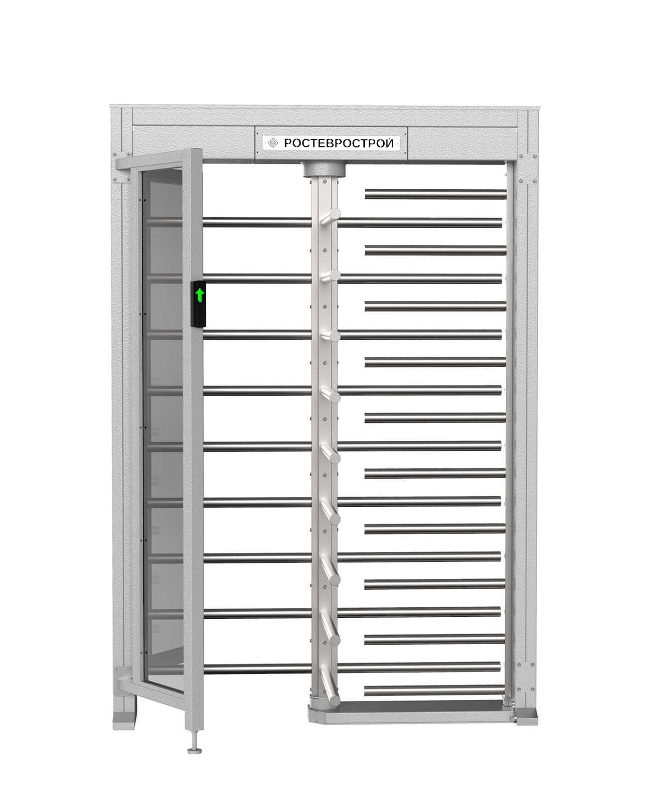 Полноростовой роторный 4-х лопастной турникет облегченной серии «ПР1ЛС/4М2 У» модификации 2019 года