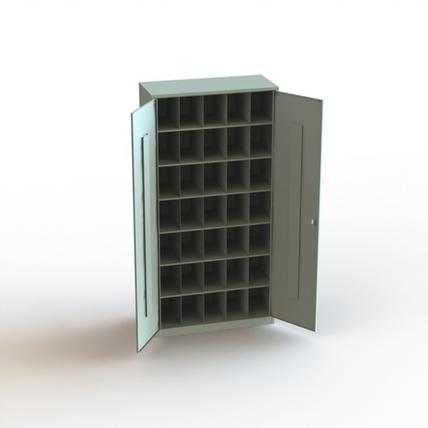 Шкаф для хранения противогазов ХПГ-35 с дверьми