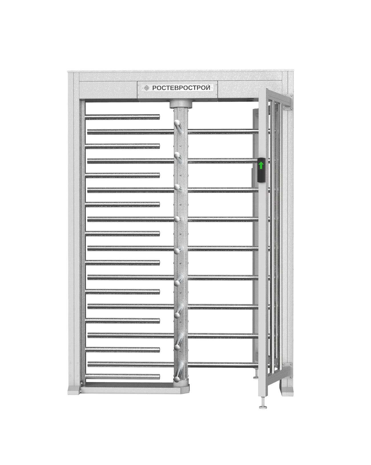 Полноростовой роторный 4-х лопастной турникет облегченной серии «ПР1Л/4М2 У» модификации 2019 года