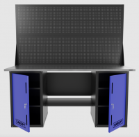 Верстак GAROPT двухтумбовый с двумя экранами